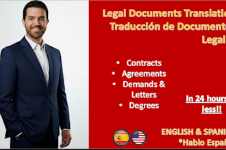 translate any contract agreement or certificate