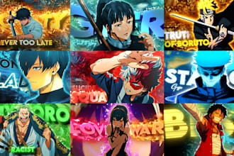 design eye catchy anime thumbnails that attracts viewers