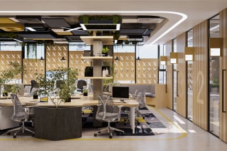 design and create office interior design to meet your desired needs