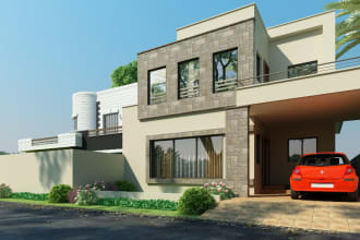 do rendering, external 3d modeling of building perfectly,