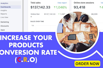 do conversion rate optimization cro for shopify store to increase sales traffics