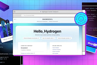 create shopify website using hydrogen