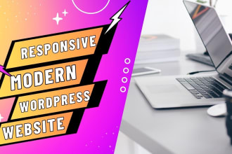 create a modern and responsive wordpress website for you