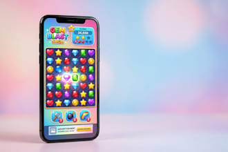 develop a simple mobile game with ads