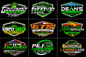 design superb landscape and lawn care logo