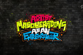 create custom typography, lettering, logo, graffiti, tshirt