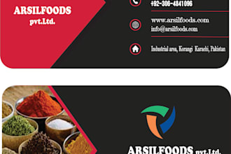 design a visiting business card and brochure design