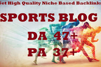 publish the guest post on da 50 sports blog