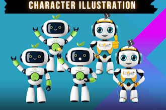 create an digital character, animal, human, robots