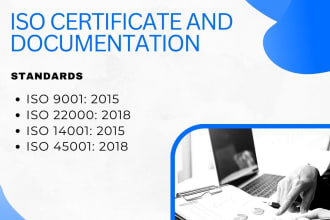 provide consultancy for iso 9001, 22000, haccp and halal