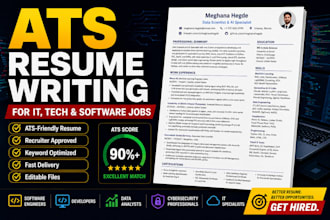write ats resume and CV for IT, tech and software jobs