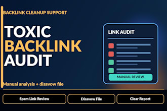audit and disavow toxic backlinks for google penalty recovery