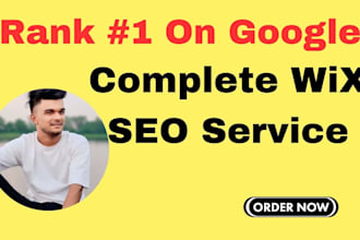 do complete wix website SEO services for google ranking