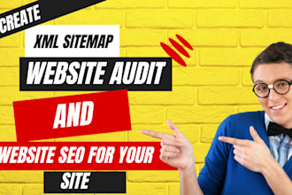 create XML sitemap, website audit and website SEO for your site