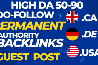 provide high da 50to90 canada ca, germany de, USA us do follow backlinks