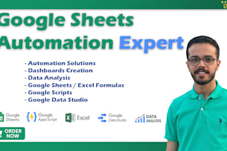 be your google sheets and automation expert