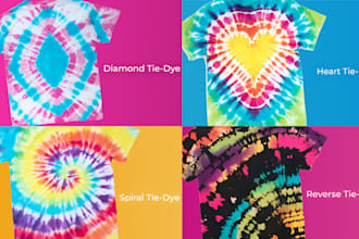 do amazing colorful tie dye pattern for fabric print