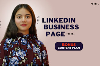 create or optimize your company linkedin profile or  business page