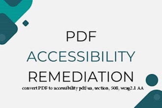 accessibility pdf remediation wcag section 508  aoda tagging