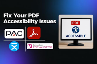 fix wcag, PDF ua, ada, aoda and sec 508 issues in your PDF