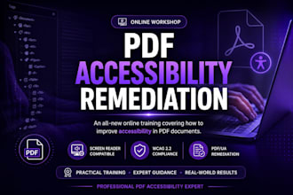fix wcag, PDF ua, ada, aoda, and section 508 issues in your PDF