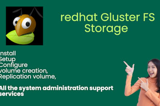 setup , install and configure glusterfs storage system