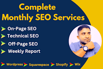 do complete monthly SEO service for google top ranking