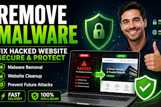 fix your hacked website, remove malware and secure it