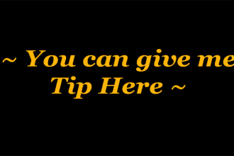 appreciate and receive a tip