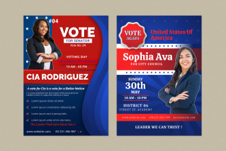 design your perfect political poster, banner, flyer, or yard sign
