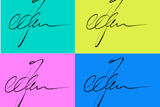 design calligraphy signature logo