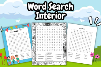create a theme and niche based word search puzzle