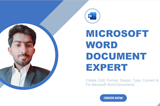 be your ms word expert for microsoft word documents formatting