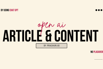 use chat gpt 4 to write articles or content or assignment