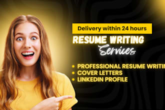 write and upgrade your CV, resume, and linkedin profile