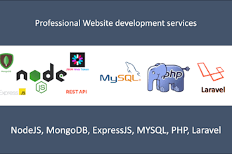 be back end web developer using PHP, nodejs, python