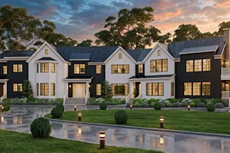 do photorealistic interior design, exterior design rendering