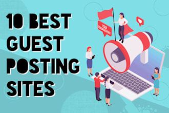 make 10 guest posts on the sites, links in the content