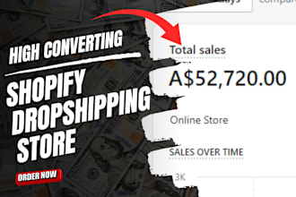 build shopify store, dropshipping shopify website that converts