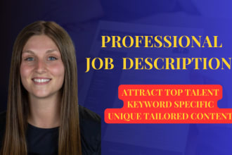 write professional job descriptions that attract top talent