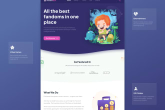 design minimalistic landing page including mobile responsive