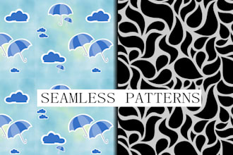 create print ready vector seamless patterns