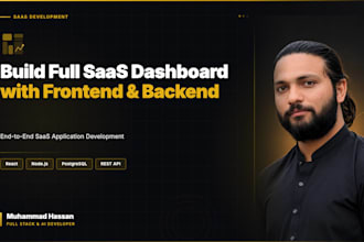 build full saas dashboard with frontend and backend