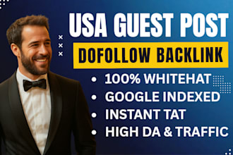 give you high da US guest post backlinks on quality blog