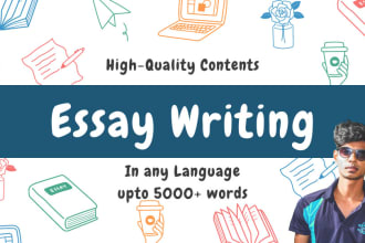 write any essay, assignment in english, chinese, french, german, italian, korean