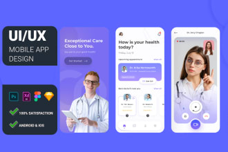 design modern mobile app UI UX or admin dashboard design in just 2 days