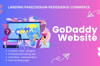 design godaddy website or redesign godaddy website on godaddy website builder