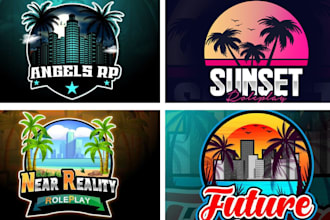 do professional roleplay logo for fivem and discord for your brand