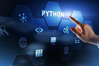 do python development coding, scripting, machine learning, and project