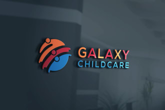 do a daycare childcare baby shop school and kids logo